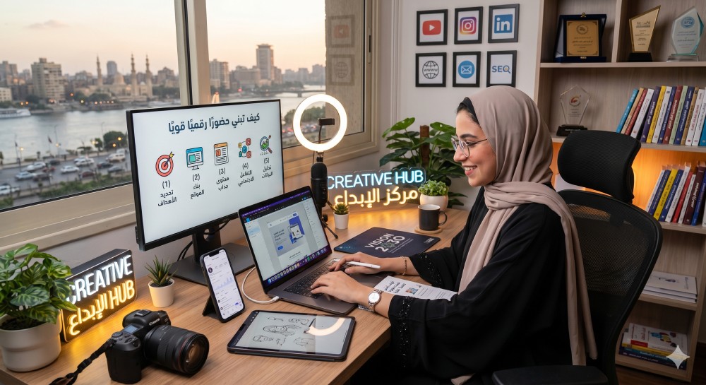 Digital interface and mobile screen for online presence